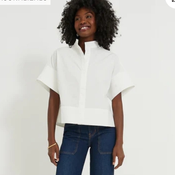 Tuckernuck Tops - Tuckernuck White Short Sleeve Blouse